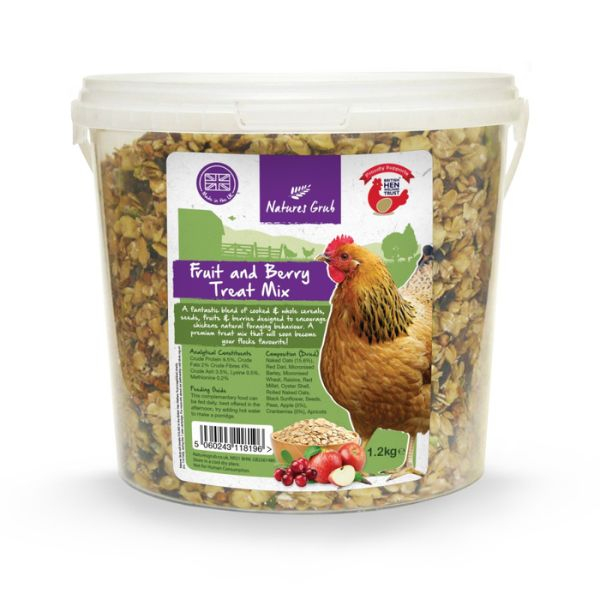 Natures Grub Fruit & Berry Treat Mix - 1.2kg Tub